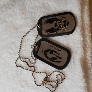 Microsoft INFINITE 2012 UNSC 2 METAL DOG TAGS